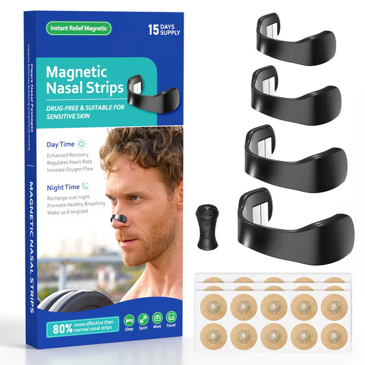🌟 Magnetic Nose Strip – Breathe Better, Sleep Better! 👃✨